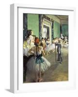 The Dance Class, 1874-Edgar Degas-Framed Giclee Print