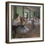 The dance class. Begins in 1873, ends in 1875-1876. Oil on canvas.-Edgar Degas-Framed Giclee Print