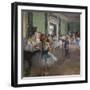 The dance class. Begins in 1873, ends in 1875-1876. Oil on canvas.-Edgar Degas-Framed Giclee Print