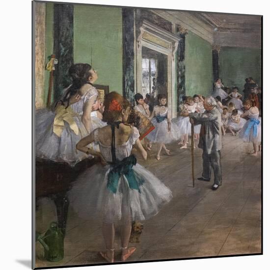 The dance class. Begins in 1873, ends in 1875-1876. Oil on canvas.-Edgar Degas-Mounted Giclee Print