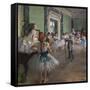 The dance class. Begins in 1873, ends in 1875-1876. Oil on canvas.-Edgar Degas-Framed Stretched Canvas