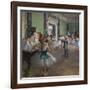 The dance class. Begins in 1873, ends in 1875-1876. Oil on canvas.-Edgar Degas-Framed Giclee Print