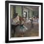 The dance class. Begins in 1873, ends in 1875-1876. Oil on canvas.-Edgar Degas-Framed Giclee Print