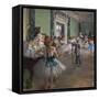 The dance class. Begins in 1873, ends in 1875-1876. Oil on canvas.-Edgar Degas-Framed Stretched Canvas