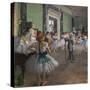 The dance class. Begins in 1873, ends in 1875-1876. Oil on canvas.-Edgar Degas-Stretched Canvas