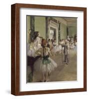 The Dance Class, c.1873-1876-Edgar Degas-Framed Art Print