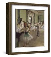 The Dance Class, c.1873-1876-Edgar Degas-Framed Art Print