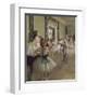 The Dance Class, c.1873-1876-Edgar Degas-Framed Art Print