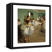 The Dance Class-Edgar Degas-Framed Stretched Canvas