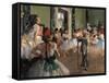 The Dance Class-Edgar Degas-Framed Stretched Canvas