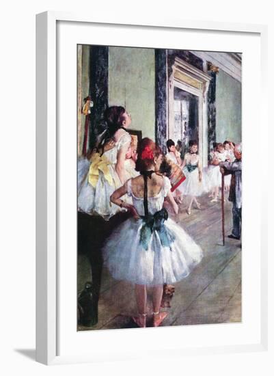 The Dance Class-Edgar Degas-Framed Art Print