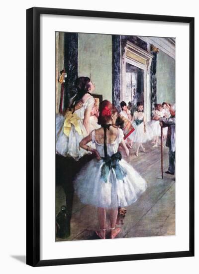 The Dance Class-Edgar Degas-Framed Art Print