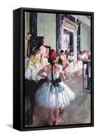 The Dance Class-Edgar Degas-Framed Stretched Canvas