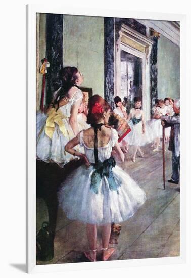 The Dance Class-Edgar Degas-Framed Art Print