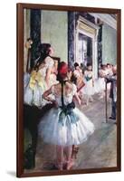 The Dance Class-Edgar Degas-Framed Art Print