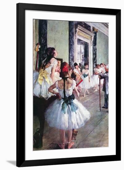 The Dance Class-Edgar Degas-Framed Art Print