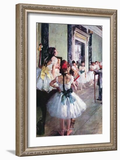 The Dance Class-Edgar Degas-Framed Art Print