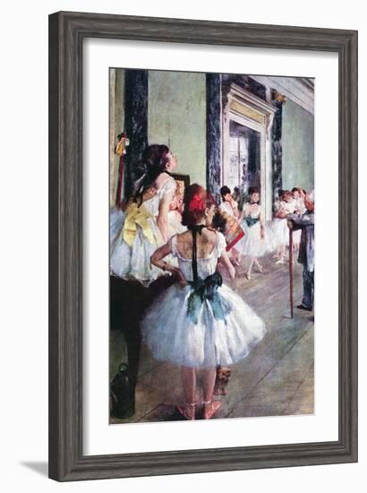 The Dance Class-Edgar Degas-Framed Art Print