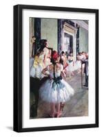 The Dance Class-Edgar Degas-Framed Art Print