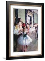 The Dance Class-Edgar Degas-Framed Art Print