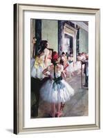 The Dance Class-Edgar Degas-Framed Art Print