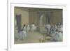 The Dance Foyer at the Opera of the Rue Le Peletier-Edgar Degas-Framed Giclee Print