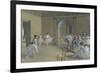 The Dance Foyer at the Opera of the Rue Le Peletier-Edgar Degas-Framed Giclee Print