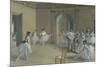 The Dance Foyer at the Opera of the Rue Le Peletier-Edgar Degas-Mounted Giclee Print