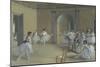 The Dance Foyer at the Opera of the Rue Le Peletier-Edgar Degas-Mounted Giclee Print