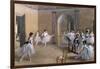 The Dance Foyer at the Opera on the Rue Le Peletier, 1872-Edgar Degas-Framed Giclee Print