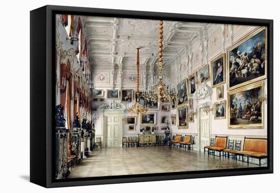 The Dance Hall in at Count Bezborodko's House, St. Petersburg, 1849-Luigi Premazzi-Framed Stretched Canvas