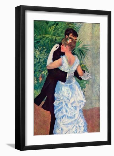 The Dance In The City-Pierre-Auguste Renoir-Framed Art Print