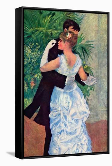 The Dance In The City-Pierre-Auguste Renoir-Framed Stretched Canvas