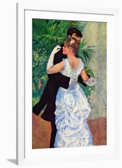 The Dance In The City-Pierre-Auguste Renoir-Framed Art Print