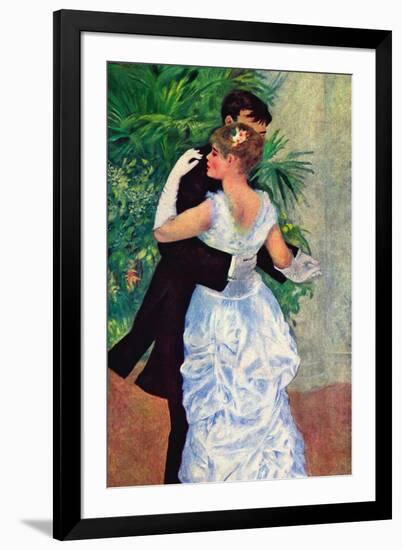 The Dance In The City-Pierre-Auguste Renoir-Framed Art Print