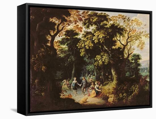 The Dance in the Forest-Abraham Govaerts-Framed Stretched Canvas