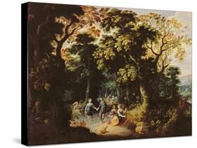 The Dance in the Forest-Abraham Govaerts-Stretched Canvas