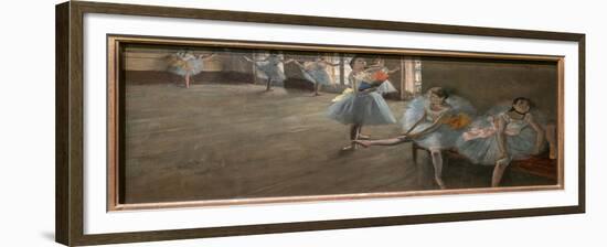 The dance lecon. Around 1880. Oil on canvas.-Edgar Degas-Framed Giclee Print