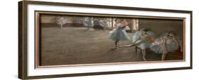 The dance lecon. Around 1880. Oil on canvas.-Edgar Degas-Framed Giclee Print