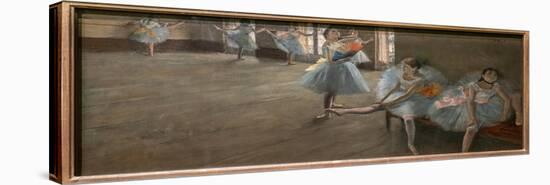 The dance lecon. Around 1880. Oil on canvas.-Edgar Degas-Stretched Canvas