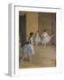 The Dance Lecon (detail). 1872. Oil on canvas.-Edgar Degas-Framed Giclee Print