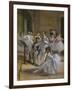 The Dance Lecon (detail). 1872. Oil on canvas.-Edgar Degas-Framed Giclee Print