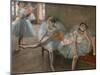 The dance lecon (detail). Around 1880. Oil on canvas.-Edgar Degas-Mounted Giclee Print