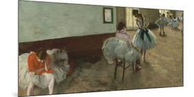 The Dance Lesson, c. 1879-Edgar Degas-Mounted Giclee Print