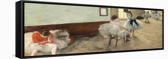 The Dance Lesson, C.1879-Edgar Degas-Framed Stretched Canvas