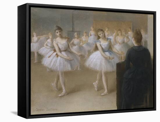 The Dance Lesson-Pierre Carrier-belleuse-Framed Stretched Canvas