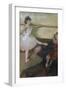 The Dance Lesson-Edgar Degas-Framed Art Print