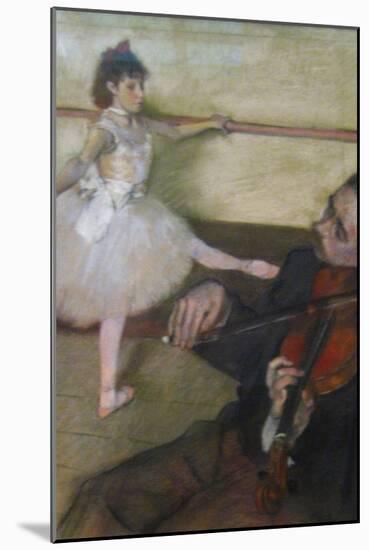 The Dance Lesson-Edgar Degas-Mounted Art Print