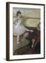 The Dance Lesson-Edgar Degas-Framed Art Print