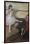 The Dance Lesson-Edgar Degas-Framed Art Print